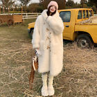 White Hooded Button Plush Coat Women's Mid Length Korean Style Lamb Fur Jacket
