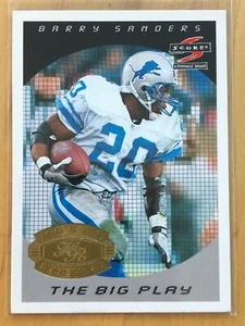 1997 Score - Hobby Reserve - Barry Sanders #313 Detroit Lions OSU Football HOF - Picture 1 of 2