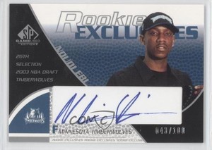 2003-04 SP Game Used Exclusive Signatures /100 Ndudi Ebi #RE37 Rookie Auto RC