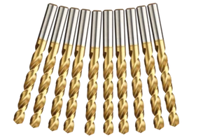 10 tlg. HSS-TIN Spiralbohrerset Metallbohrerset Satz Ø 7,1-8mm (0,1) - Bild 1 von 4