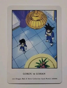 DRAGONBALL Z HERO COLLECTION 1 #123 GOKOU & GOHAN AMADA ARTBOX 1995 - Picture 1 of 2