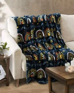 HARVEST VELVET PLUSH THROW. WAY TO CELEBRATE 50x60. SOFT THROW - Picture 1 of 7