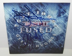TONY IOMMI SIGNED FUSED CD BLACK SABBATH AUTOGRAPH GLENN HUGHES ROCK BECKETT X2 - Picture 1 of 7