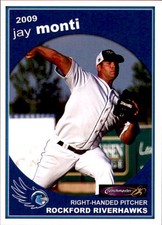 2009 Rockford RiverHawks Grandstand 20 Jay Monti Marlboro New York Baseball Card