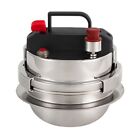 Efficient Stainless Steel Pressure Cooker for Fast Cooking at Home and Outdoor