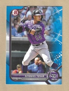 2022 Bowman Draft PAPER BORDER PARALLEL BLUE #BD-83 EZEQUIEL TOVAR/150 Twins - Picture 1 of 2