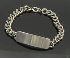Bojar 925 Silver - Vintage Smooth Bar Shiny Curb Link Chain Bracelet - Bt8576