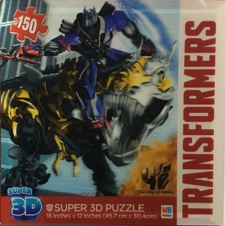 TRANSFORMERS Super 3D Puzzle 18"X12" 150 Piece - NIB, New - Image 1 of 2