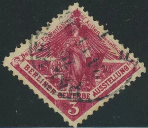 Berlin Trade Fair Exhibition Package Trip Used Label 3pf Postage 1896 Germany - Picture 1 of 1