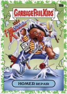2020 Topps Garbage Pail Kids 35th GREEN BOOGER GPK Series 2 10b HOMER REPAIR