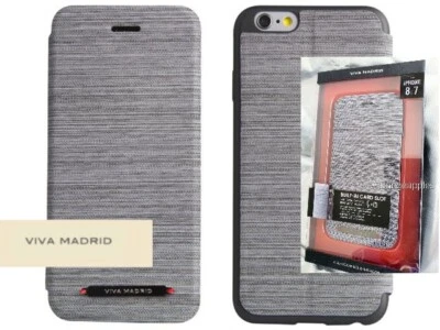 VIVA Madrid Atleta Folio Case for IPH 7/8 SIM &Ejector Pin Holder Card Slot GREY - Image 1 of 4