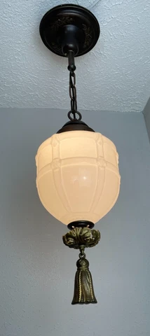 1910-20s  bank, school house pendant fixture Cover