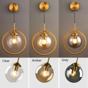 Kitchen Indoor Wall Lights Bedroom Wall Lamp Glass Wall Lighting Bar Wall Sconce - Picture 1 of 15
