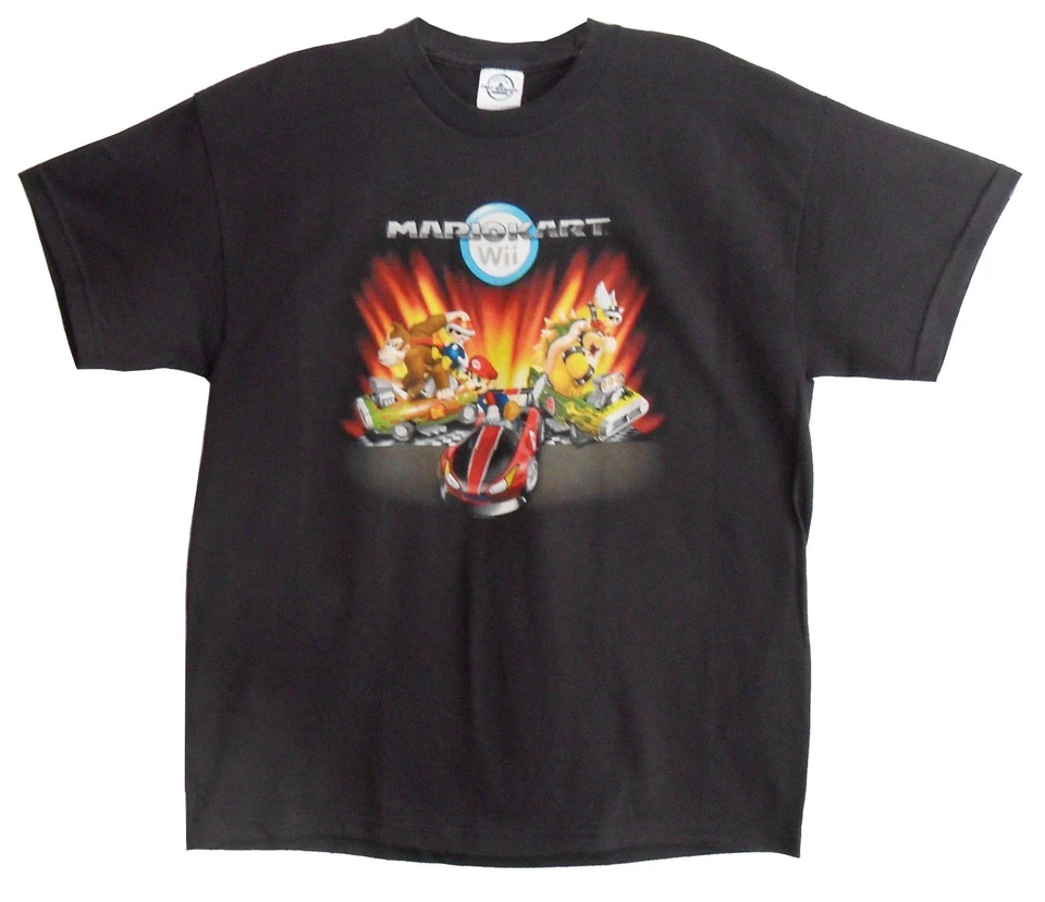 Mario Kart Video game Boy's T-shirt boy Size Black - Image 1 of 1