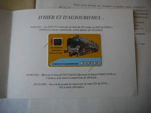 TELECARTE PRIVEE CHEMINOTS PHILATELISTES LYON NEUVE + DIVERS 1990 RARE - Bild 1 von 5