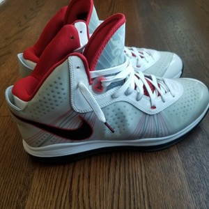 lebron 8 white red