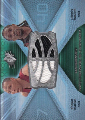 A8826- 2008-09 SPx Winning Materials Combos WMCMH Shawn Marion Udonis Haslem Jsy - Image 1 of 2