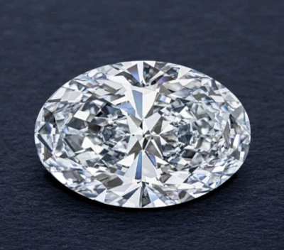 IGI Certify Oval Cut Lab Grown Diamond For Gift White Colorless Loose Stone Her - Image 1 of 4