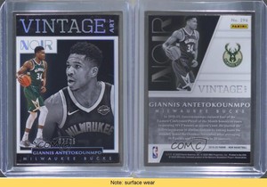 2019-20 Panini Noir Metal Frame Vintage Art /25 Giannis Antetokounmpo #296