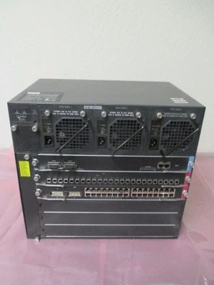 Conmutador de red óptico Cisco Systems Catalyst 4000 Series 4006 WS-C4006, 412654 Foto 1 de 4