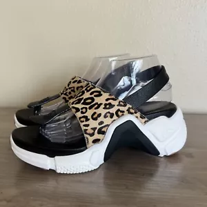 Mark Nason Neo Block Maggie Sandals Women’s Size 8 Cheetah Slingback Leather - Picture 1 of 12