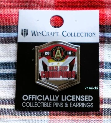 2018 MLS Cup Champions Atlanta United FC Pin Lapel Collector Official - Image 1 of 2