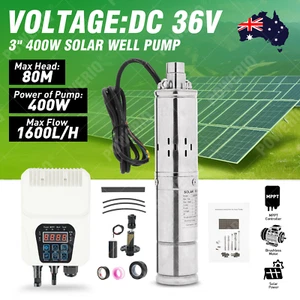3" DC Screw Solar Bore Pump Submersible Deep Well Hole 36V MPPT 400W - Picture 1 of 15