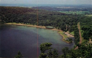 Postal Wisconsin North Shore Devil's Lake Park vista aérea sin publicar - Imagen 1 de 2