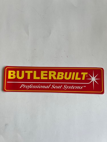 Original Vintage NOS Butler Built Pro Seat Systems Sticker ~11.5x3” (4K ...