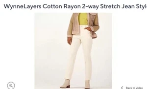 Wynne Layers Cotton Rayon 2 Way Stretch Crème Fresh Jeans £72 - Picture 1 of 3