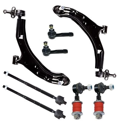 Kit de brazo de control de dirección de 8 piezas lado del conductor del pasajero para Nissan Sentra 2000-2006 Foto 1 de 3