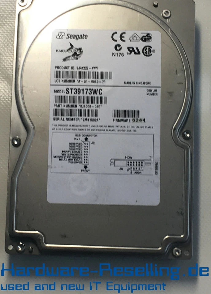 SEAGATE 9GB SCSI ST39173WC ST39173WC  - Bild 1 von 1