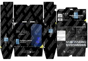 Playstation 2 MIDNIGHT BLUE SET BOX - Printable Box REPRO - DIY - Picture 1 of 4
