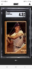 1962 Topps Roger Maris #1 SGC 4.5 NICE CARD