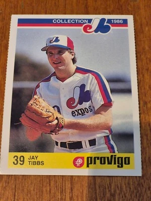 1986 COLLECTION PROVIGO MONTREAL EXPOS / 8 OF 28 JAY TIBBS - Image 1 of 2