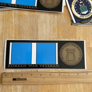 Bumper Window Sticker Korean War Veteran Self Stick Vinyl NEW Made USA 1999 - Picture 1 of 1
