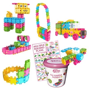 Clics Construction Toys for Children Aged 3+ Creative Educational Toys 175 Piece - Picture 1 of 9