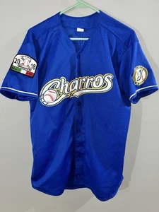 Charros De Jalisco Mexican Baseball Jersey Indianapolis League Patch Mens M - Picture 1 of 8