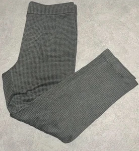 Marks & Spencer Size 14 Houndstooth Trousers Elasticated Waist Black And Grey - Picture 1 of 8