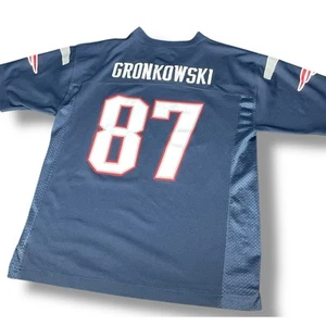 NFL Gronkowski Youth Large Kids 87 Patriots New England Jersey Team Apparel - Picture 1 of 12