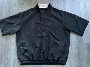 GUC Footjoy DryJoys Waterproof 1/2 Zip SS Windshirt Jacket BLACK XXL MSRP $195 - Picture 1 of 18