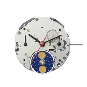 5 Hands Quartz Watch Movement W/ Tap10 Stem For Miyota Cal.6P20 Watchmakers Tool - Picture 1 of 12
