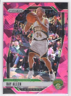 #300 2024-25 Panini Prizm Pink Ice Ray Allen Seattle SuperSonics - Изображение 1 из 2