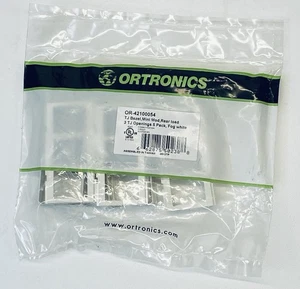 42100054 ORTRONICS TracJack Adapter Rear Load 3-Port Fog White -5 Pack FREE SHIP - Picture 1 of 2