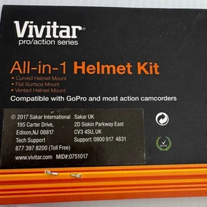 NEW Vivitar Action Camera Mount Kit GoPro Compatible Helmet Car Mount All-in-One - Picture 1 of 7