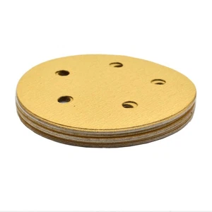 240 Grit 5" Dia 5-Hole PSA Sanding Paper 25PK (Ceramic Aluminum Oxide) SD559P - Picture 1 of 6