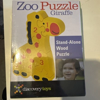 Discovery Toys Stand Alone Wooden Zoo Puzzle - Giraffe! Learn Numbers 1-10 New! - Image 1 of 4