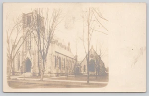 Postcard RPPC Gothic Revival Stone Church Religious Architecture - Picture 1 of 3