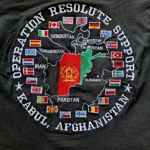Operation Resolute Support Afghanistan T-Shirt Mens Size Large - Picture 1 of 8