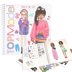 TopModel Dress Me Up activity book Fashion sticker book Top Model Fashion Design - Imagen 1 de 15